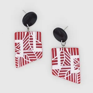 Red Silas Earrings