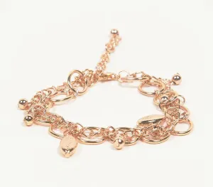 Rose-Gold Iron Charm bracelet