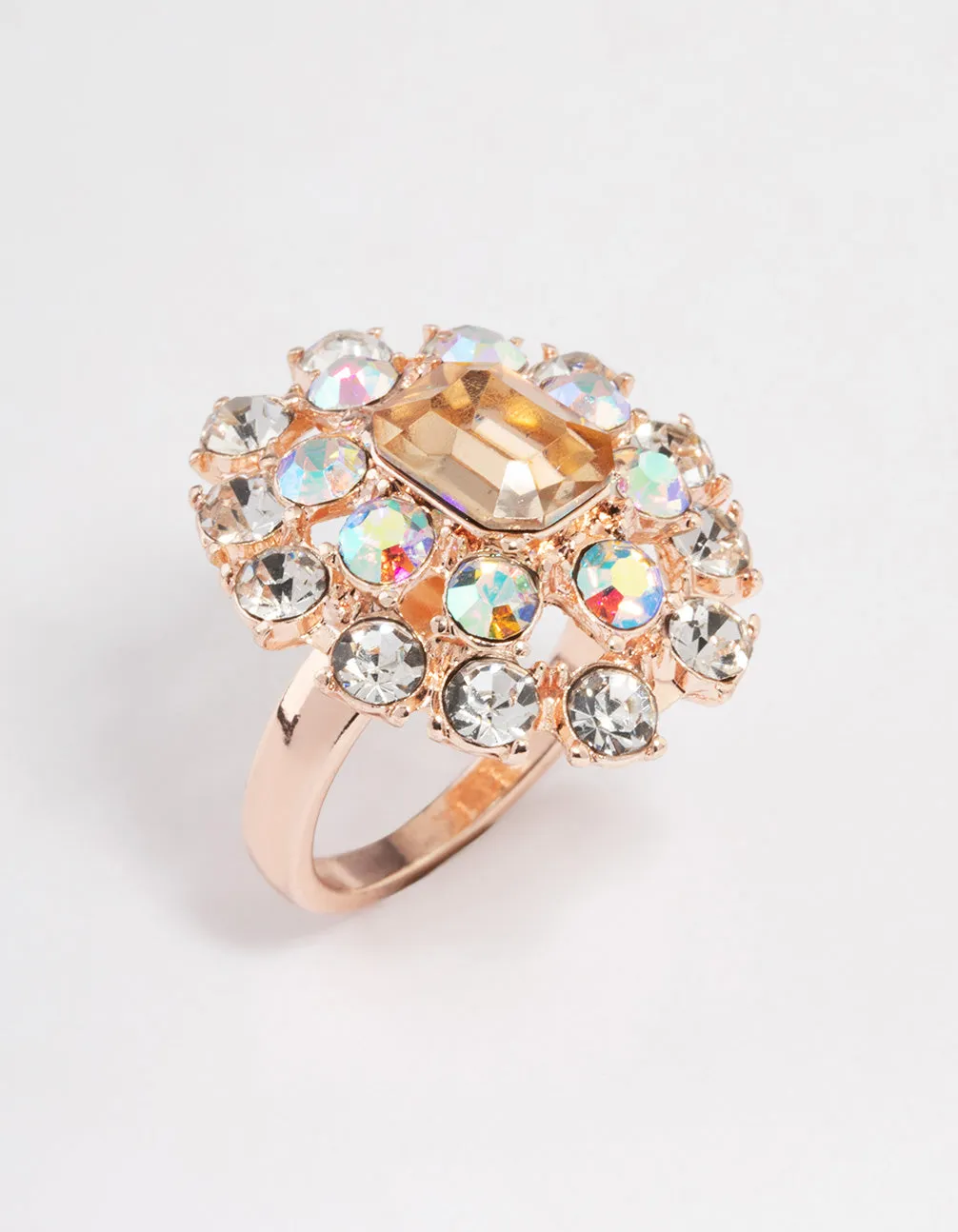 Rose Gold Luxe Crystal Ring