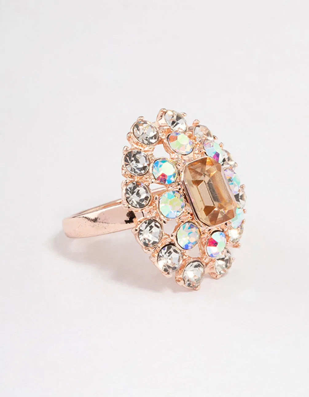 Rose Gold Luxe Crystal Ring