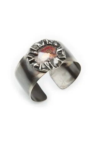 Rouge Jewel Metal Cuff Bracelet