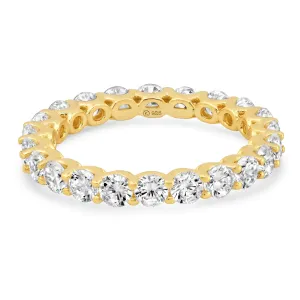 ROUND ETERNITY RING, GOLD