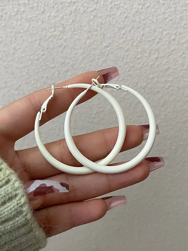 Simple Chic Geometric Solid Color Earrings