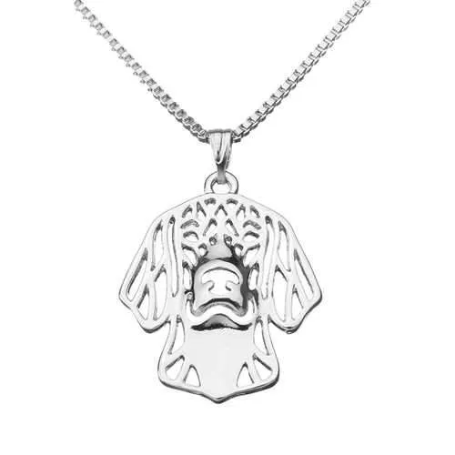 Sweet Little Puppy Pendant Necklace Plated Lucky Chain Women Gift