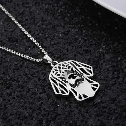 Sweet Little Puppy Pendant Necklace Plated Lucky Chain Women Gift