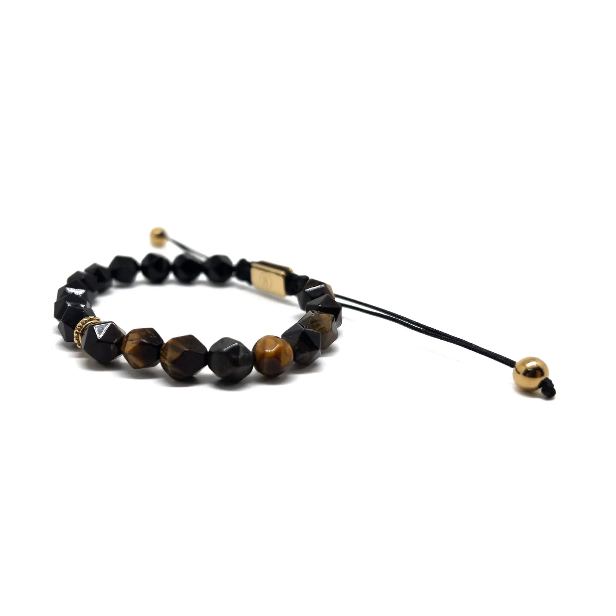 The Agate and Brown Tiger Eye Bracelet