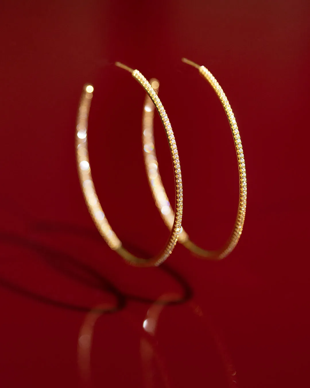 The JLo hoops XL - gold plated