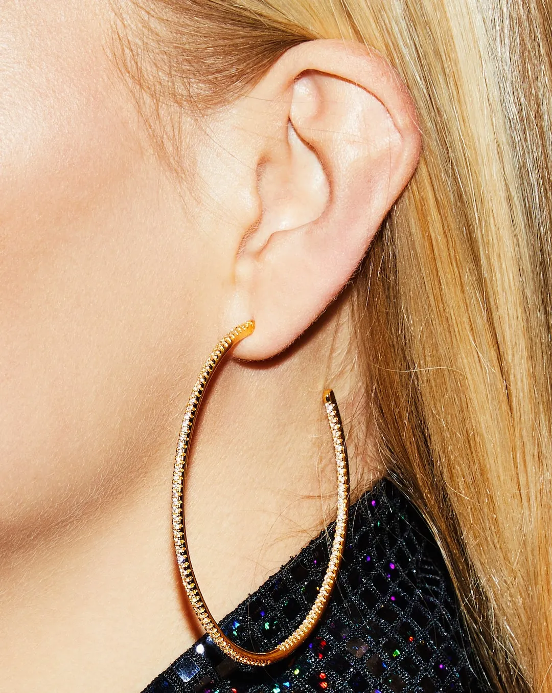 The JLo hoops XL - gold plated