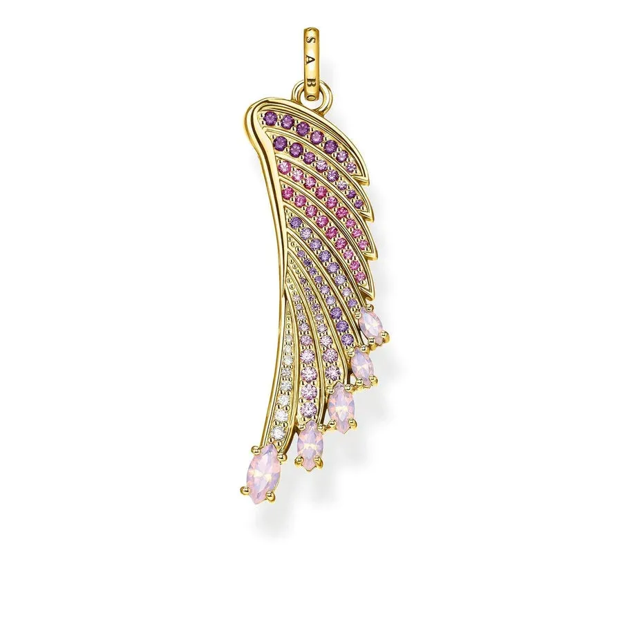 Thomas Sabo Bright Gold-Coloured Hummingbird Wing Pendant