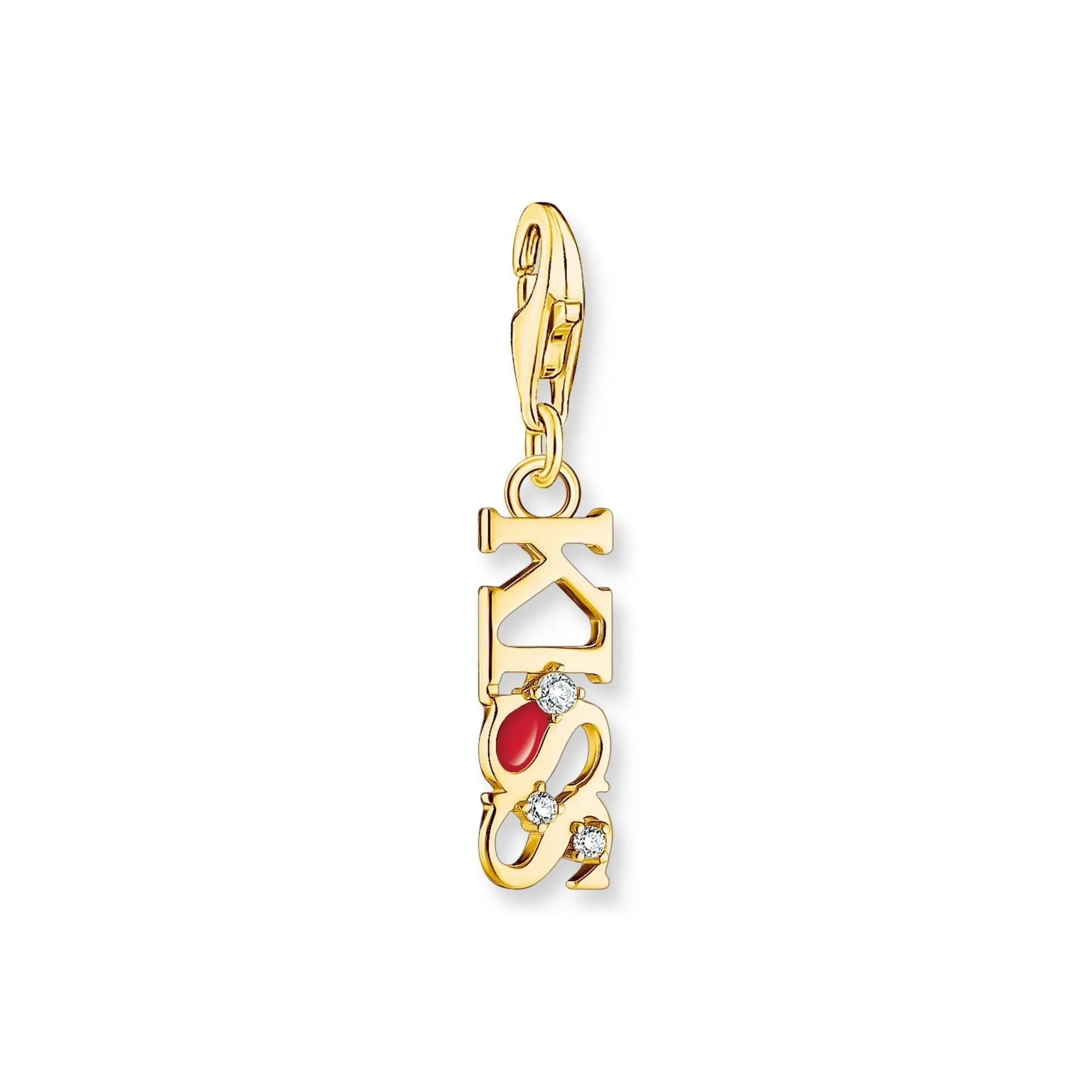 THOMAS SABO Charm Pendant Kiss Gold