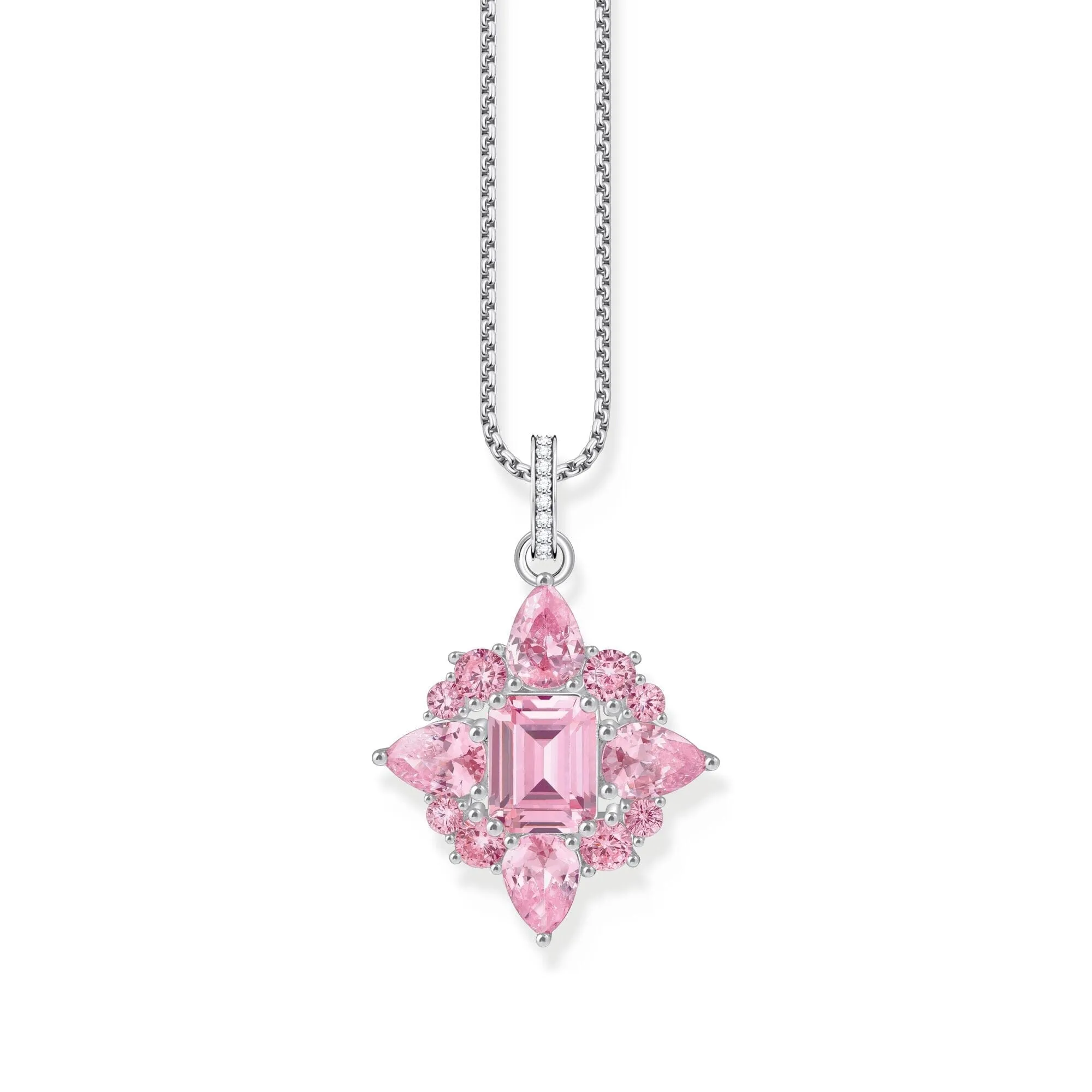 THOMAS SABO Pendant with Pink Zirconia Stones