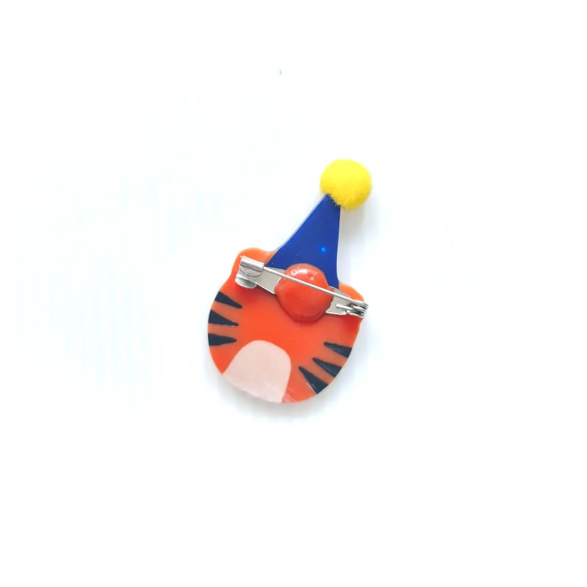 Tiger Party Hat Brooch