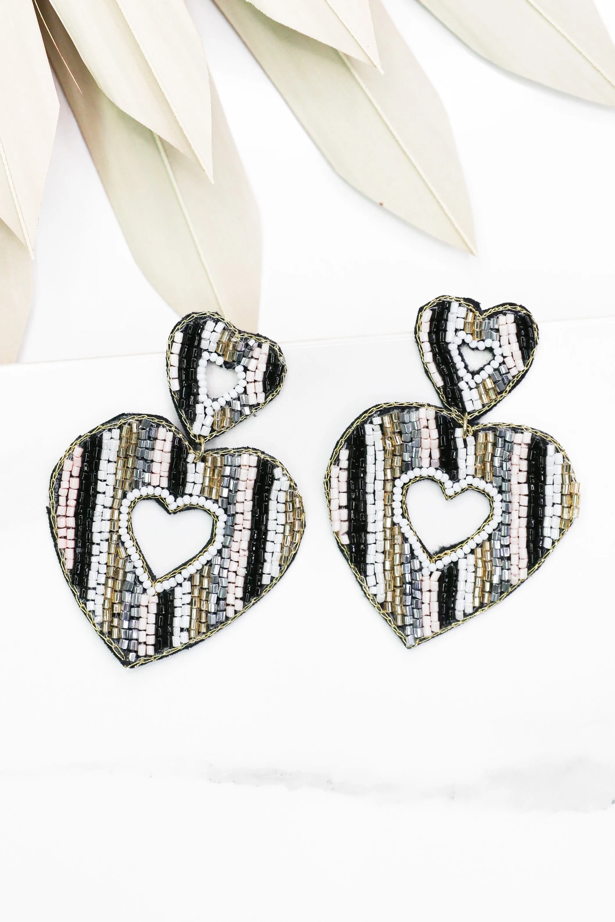 Valentina Statement Earrings (Black)