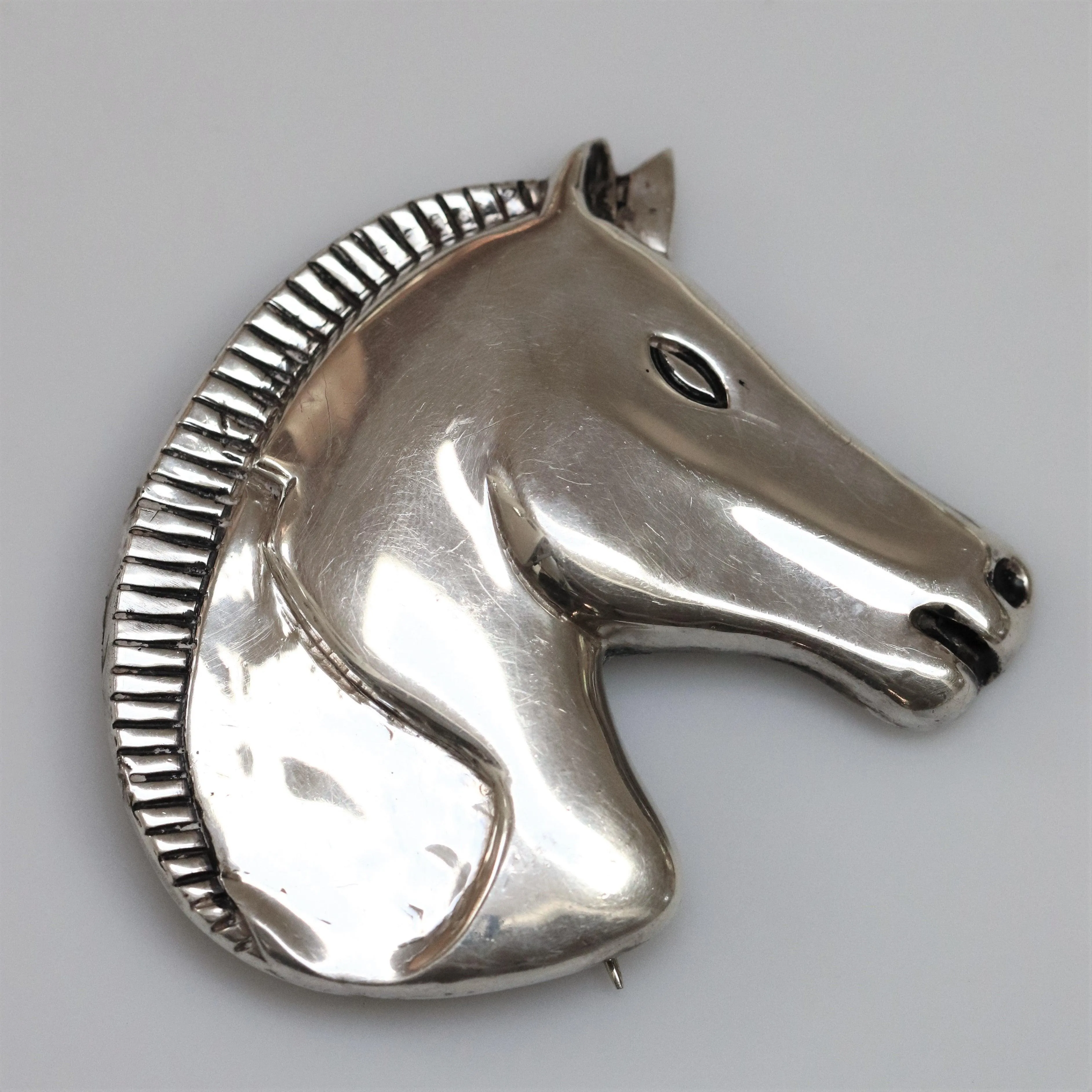 Vintage Antonio Pineda Taxco Mexican Jewelry | Rare Large Stallion Horse Brooch