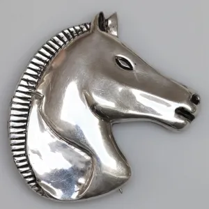 Vintage Antonio Pineda Taxco Mexican Jewelry | Rare Large Stallion Horse Brooch