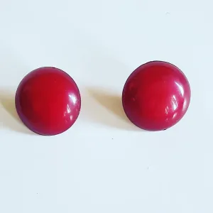 Vintage Ruby Red Earrings