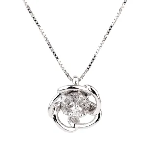 Yukiko Diamond Flower White Gold Necklace